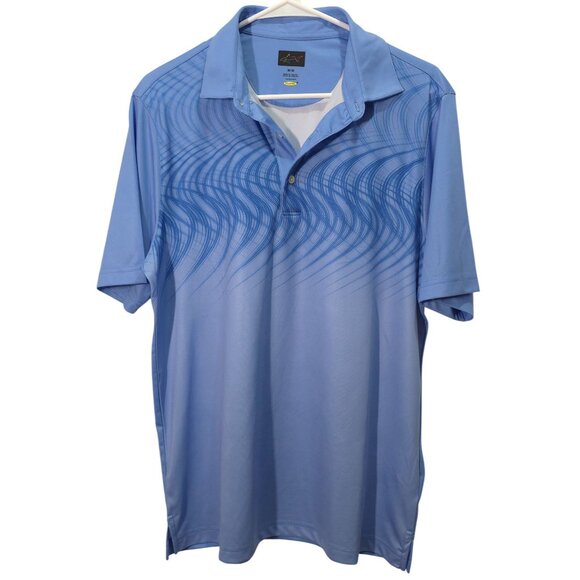 Greg Norman Play Dry Blue Golf Polo Shirt M/M Lesotho-Made Comfortable & Stylish - Picture 2 of 6